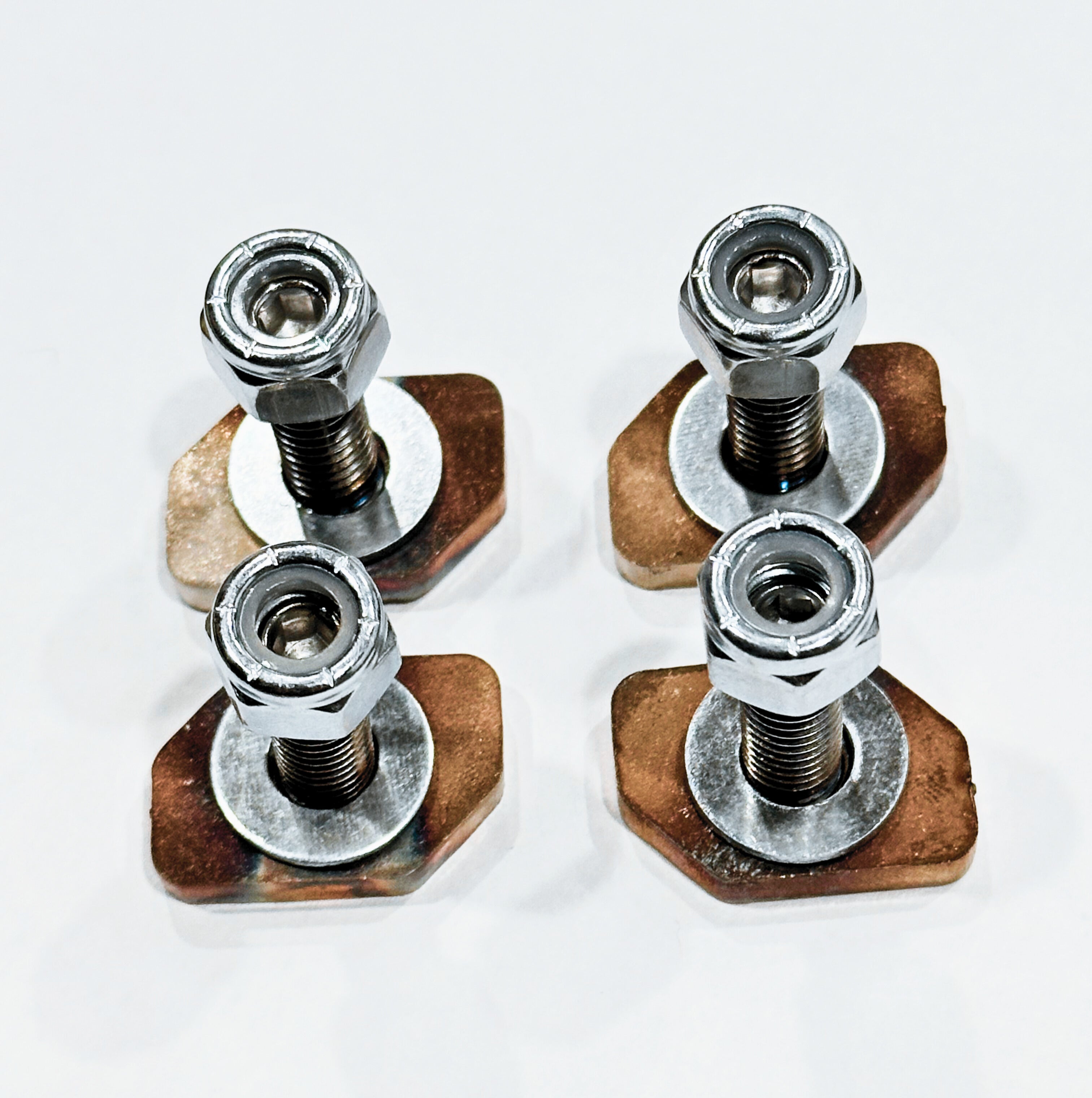 4 pc Mercedes Sprinter NCV3 and VS30 van roof rack rail sliding nut with welded stud.