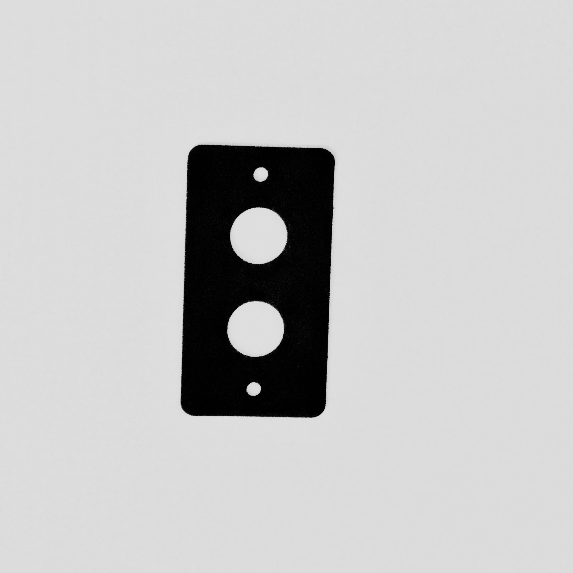 2 Hole Aluminum Switch Plate for Van, Truck, Off-road vehichle, RV, Camper, Boat