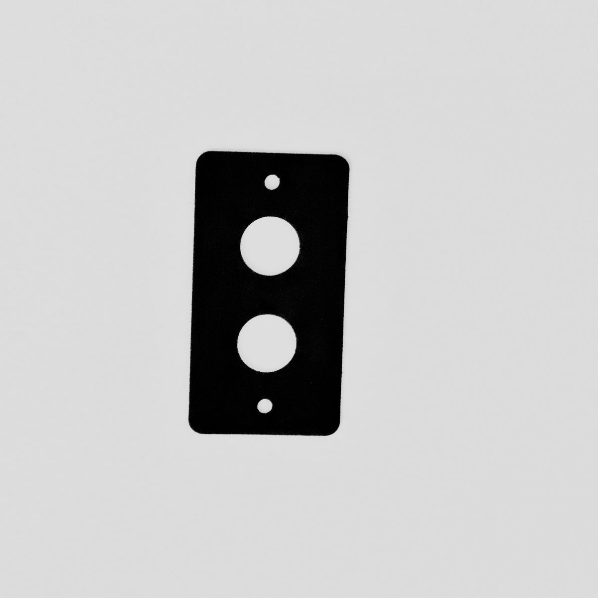 2 Hole Aluminum Switch Plate for Van, Truck, Off-road vehichle, RV, Camper, Boat