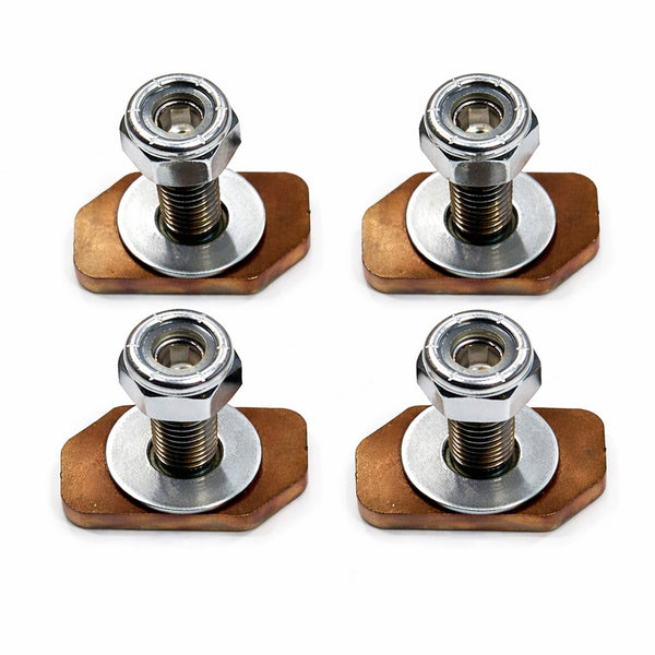 4 pc Mercedes Sprinter NCV3 and VS30 van roof rack rail sliding nut with welded stud.